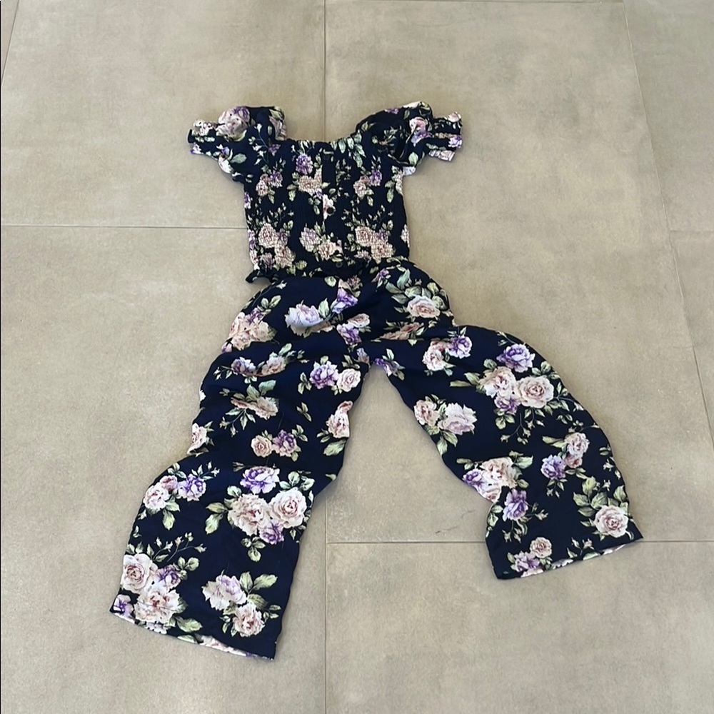 Floral Off-Shoulder Jumpsuit